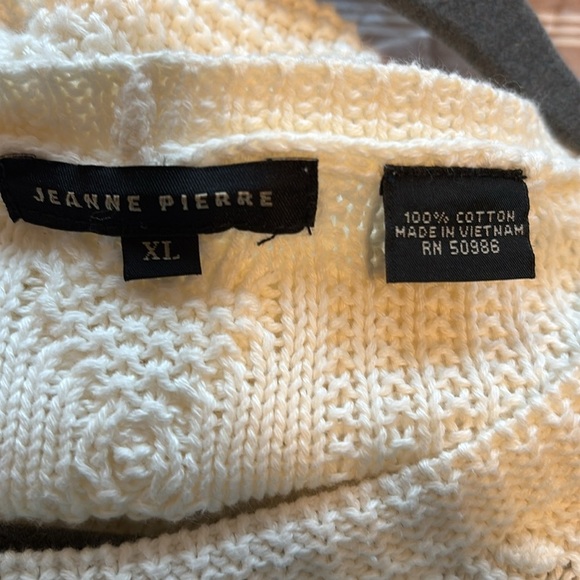 Jeanne Pierre Ivory Knit Sweater - Picture 3 of 3